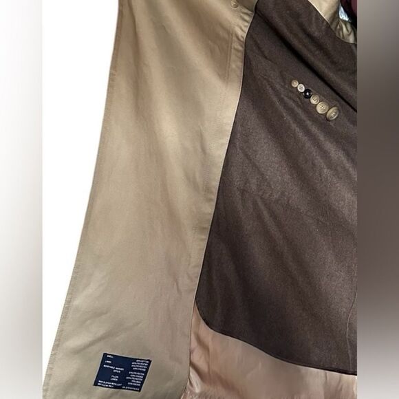 Hart Schaffner Marx Men's Burnett Trench Coat sz 44 - Picture 5 of 14